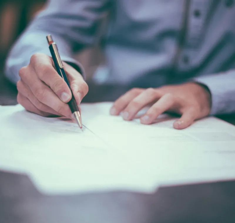 Firma de un contrato